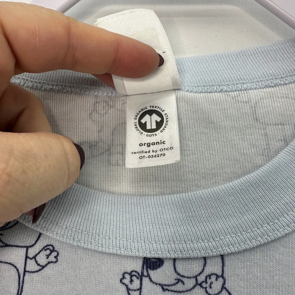 Hanna Andersson x Bluey Women Pajama Set Long Sleeve Pants Size S Organic Cotton